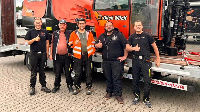 Bohrtechnik Keller, Team auf der Baustelle